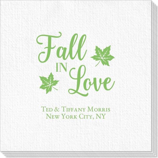 Big Autumn Fall In Love Deville Napkins