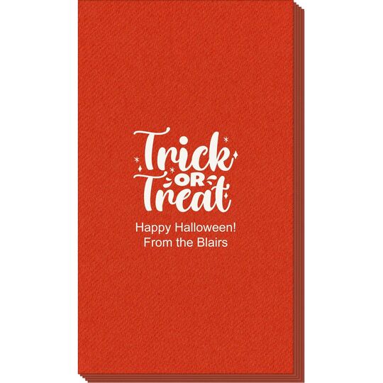 Trick or Treat Linen Like Guest Towels