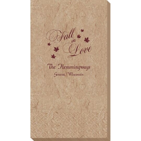 Elegant Fall In Love Bali Guest Towels