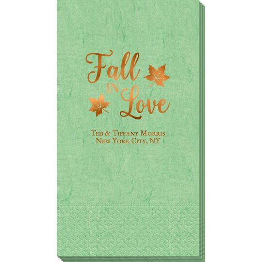 Big Autumn Fall In Love Bali Guest Towels