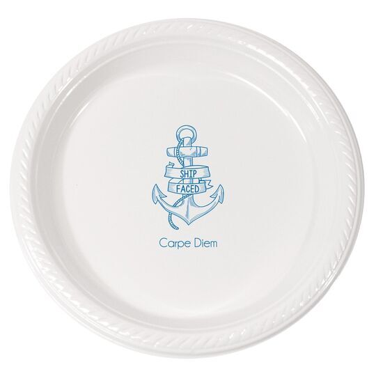 Ship Faced Plastic Plates