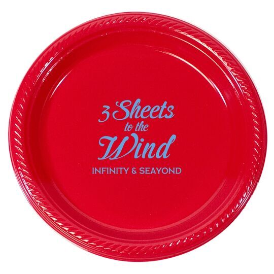 3 Sheets To The Wind Plastic Plates