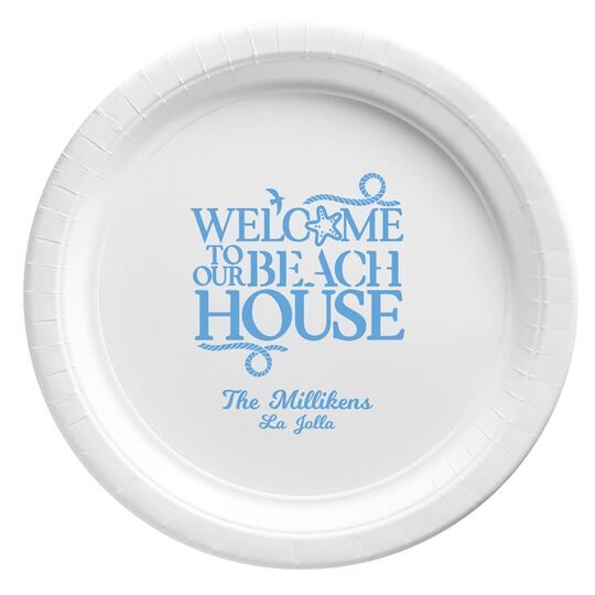 Beach House Paper Plates