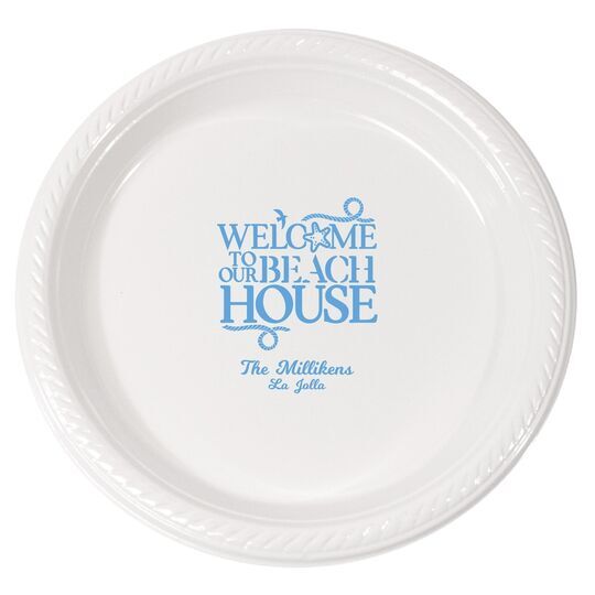 Beach House Plastic Plates