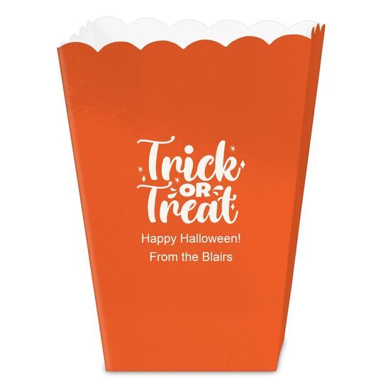 Trick or Treat Mini Popcorn Boxes