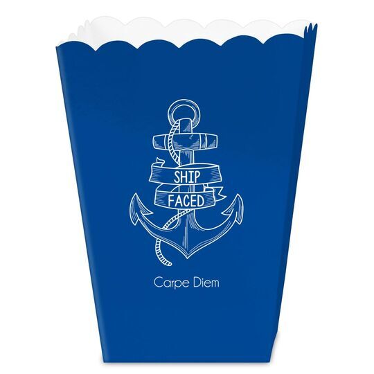 Ship Faced Mini Popcorn Boxes