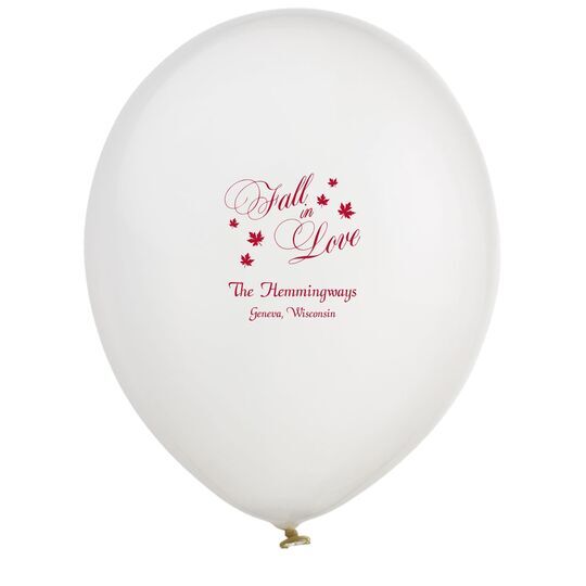 Elegant Fall In Love Latex Balloons