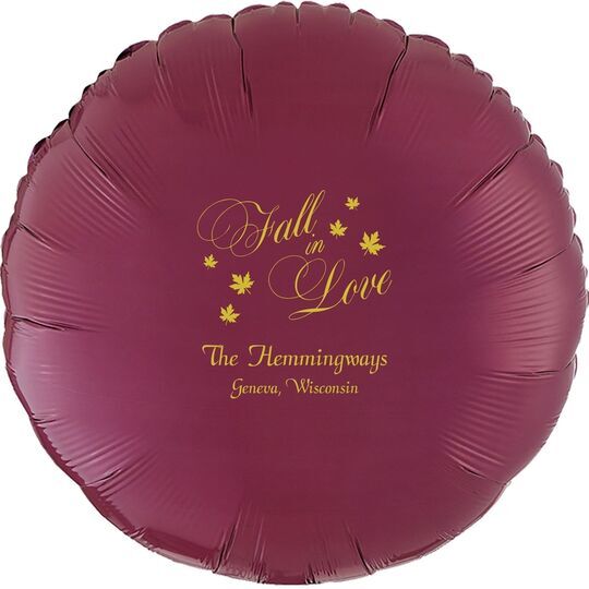 Elegant Fall In Love Mylar Balloons