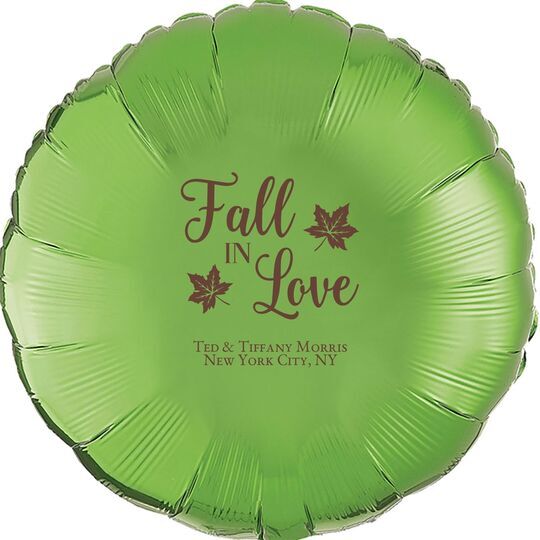 Big Autumn Fall In Love Mylar Balloons