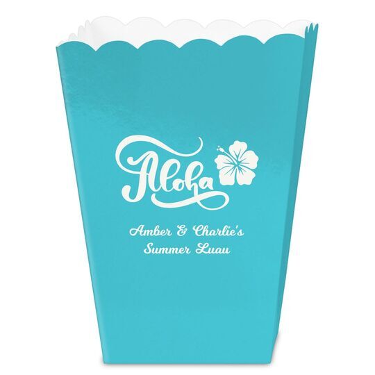 Aloha Mini Popcorn Boxes