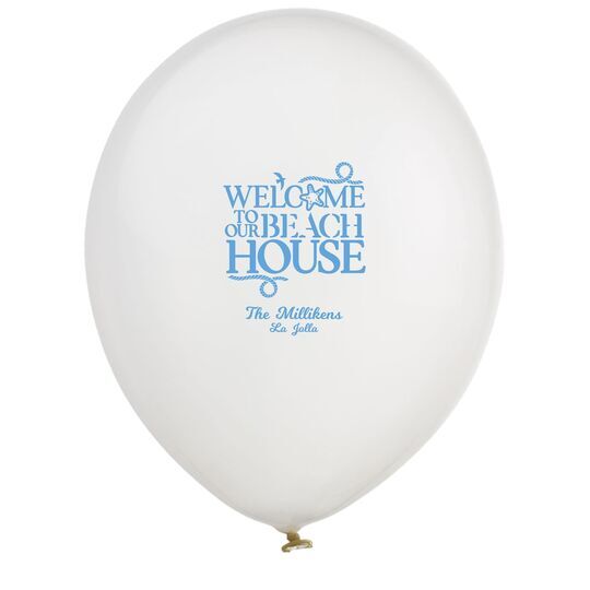 Beach House Latex Balloons