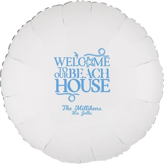 Beach House Mylar Balloons