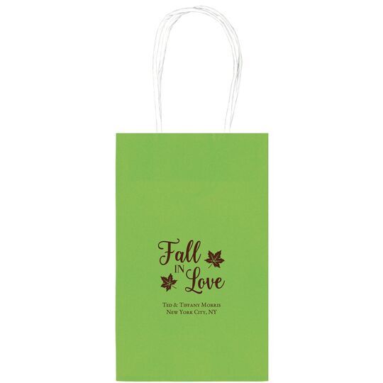 Big Autumn Fall In Love Medium Twisted Handled Bags