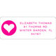 Modern Heart Return Address Labels in a Jar Image 4 of 6