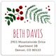 Holiday Botanical Square Address Labels in a Jar Image 3 of 4