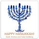 Hanukkah Menorah Square Gift Stickers in a Jar Image 2 of 2