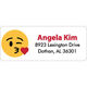 Kisses Emoji Return Address Labels in a Jar Image 2 of 3