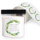 Arched Green Swag Square Address Labels in a Jar Image 1 of 2