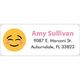 Blushing Emoji Return Address Labels in a Jar Image 2 of 4