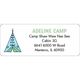 Multicolor Teepee Return Address Labels in a Jar Image 3 of 6