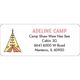 Multicolor Teepee Return Address Labels in a Jar Image 4 of 6