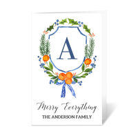 Holiday Citrus Wreath Folded Gift Enclosures