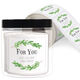 Two Sprigs Square Gift Stickers in a Jar Image 1 of 2