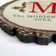 Large Initial with Holly Faux Wood Ornament Image 2 of 2