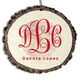 Large Monogram Faux Wood Ornament Image 1 of 2