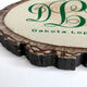 Large Monogram Faux Wood Ornament Image 2 of 2