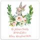 Bunny Spring Spray Square Address Labels in a Jar Image 2 of 2