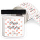Watercolor Petite Hearts Square Gift Stickers in a Jar Image 10 of 12