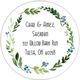 Green Wreath Round Address Labels Image 2 of 2