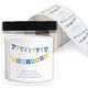 Fun Hanukkah Streamers Square Gift Stickers in a Jar Image 1 of 2