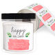 Holiday Sprigs Square Address Labels in a Jar Image 1 of 2