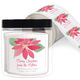 Poinsettia Bloom Square Address Labels in a Jar Image 1 of 2