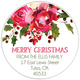 Holiday Bouquet Round Address Labels in a Jar Image 2 of 2