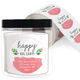 Holiday Sprigs Round Address Labels in a Jar Image 1 of 2