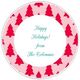 Modern Holiday Trees Round Gift Stickers in a Jar Image 2 of 2