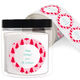 Modern Holiday Trees Round Gift Stickers in a Jar Image 1 of 2