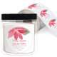 Poinsettia Bloom Round Address Labels in a Jar Image 1 of 2