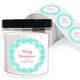 Winter Snowflakes Round Gift Stickers in a Jar Image 1 of 2