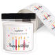 Colorful Birthday Candles Square Gift Stickers in a Jar Image 1 of 2