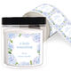 Hydrangea Border Square Gift Stickers in a Jar Image 4 of 4