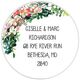 Peony Swag Round Address Labels in a Jar Image 2 of 2