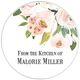 Pink Corner Roses Kitchen Round Stickers in a Jar Image 2 of 2