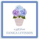 Potted Hydrangea Square Gift Stickers in a Jar Image 2 of 2
