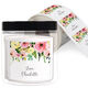 Spring Peonies Square Gift Stickers in a Jar Image 1 of 4