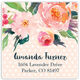 Watercolor Bouquet Square Address Labels in a Jar Image 2 of 2