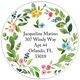 White Bud Wreath Round Address Labels in a Jar Image 2 of 2